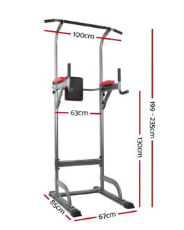 Pull Up Fitness Station Tower Power Stand Dip Bar Exercise Gym Home Equipment