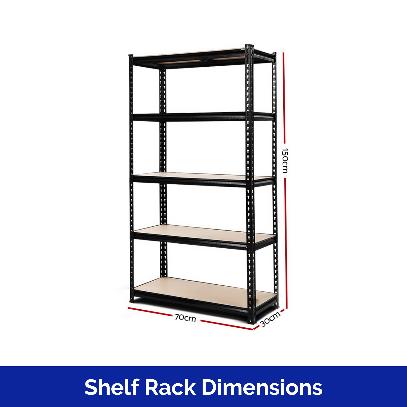 Giantz 1.5M Warehouse Racking Rack Storage Shelf Dimensions – Easyshopperoz